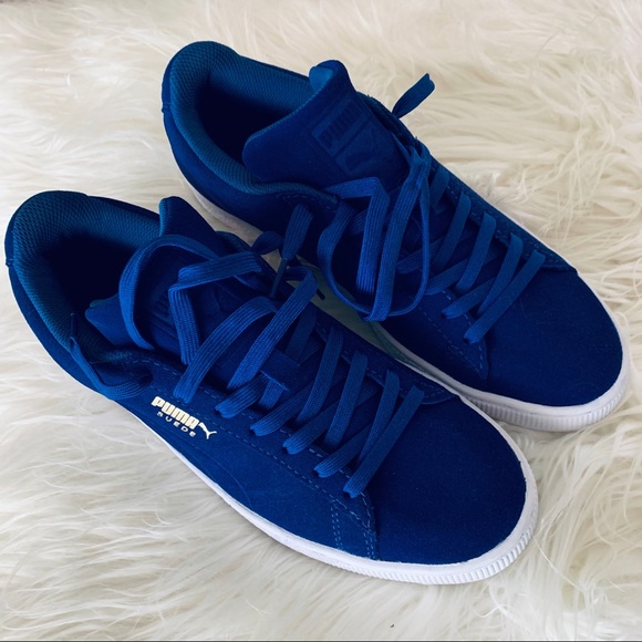 PUMA Men's Suede Classic Debossed: Mazarine Blue - Picture 2 of 8